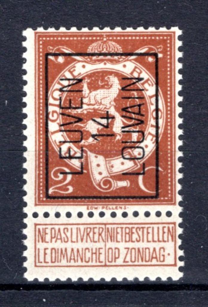 PRE52A MNH** 1914 - LEUVEN 14 LOUVAIN, Postzegels en Munten, Ophalen of Verzenden, Postfris, Postfris