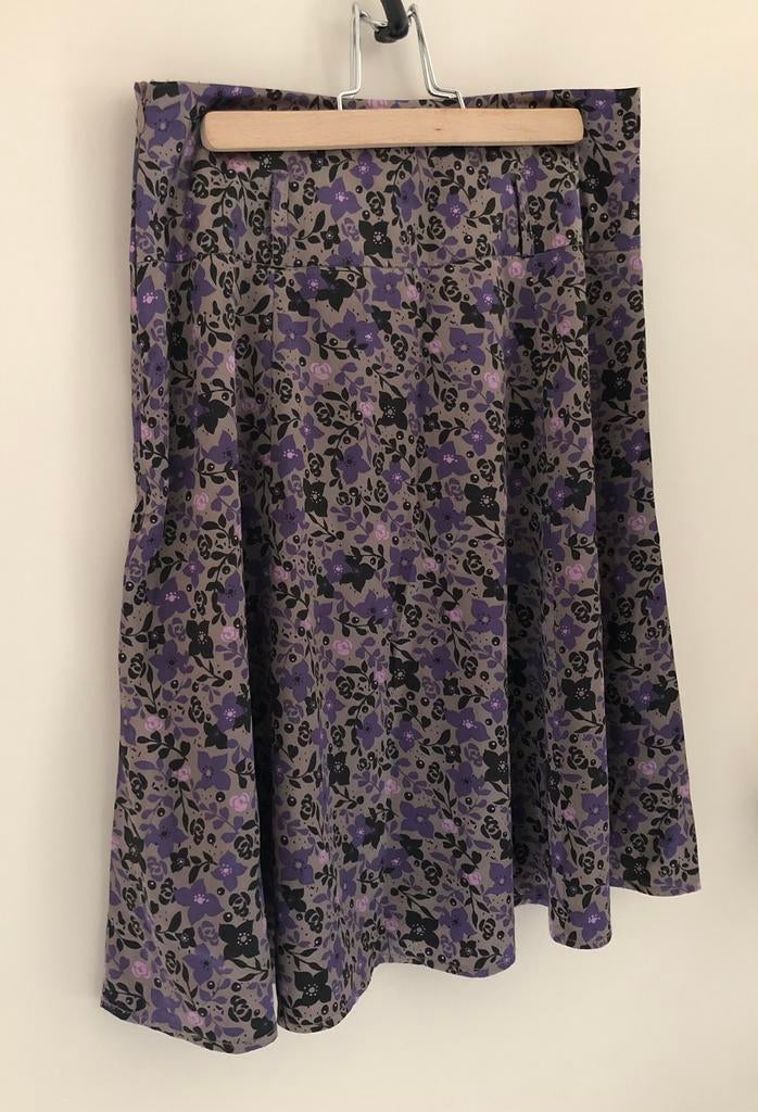 gebloemde damesrok 34 XS van 3 Suisses, Kleding | Dames, 3 suisses, Paars, Ophalen of Verzenden, Knielengte