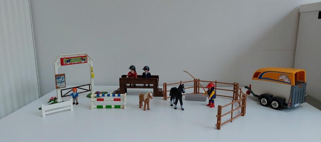 Playmobil Paardendressuur 4185 (deels) + trailer+auto, Kinderen en Baby's, Speelgoed | Playmobil, Ophalen of Verzenden