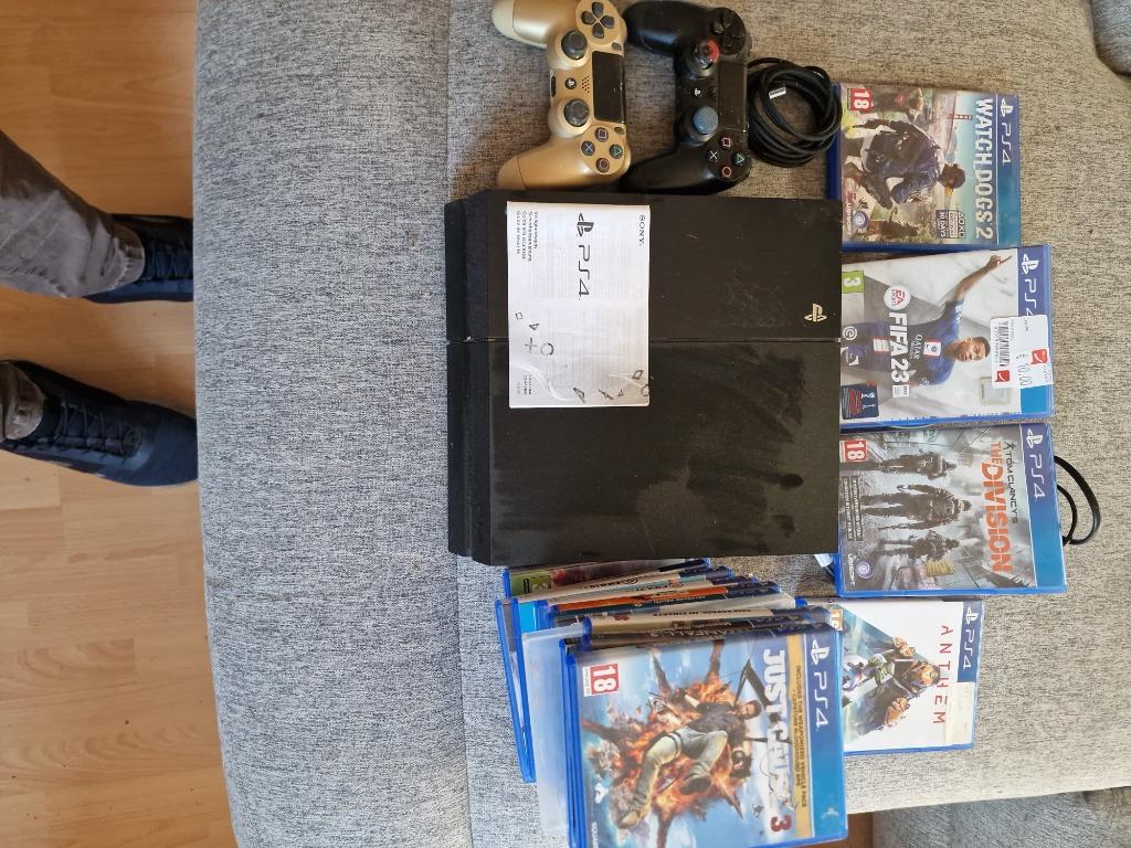 PlayStation 4 avec 16 jeux, Consoles de jeu & Jeux vidéo, Consoles de jeu | Sony PlayStation 4, 500 GB, Enlèvement, Utilisé, Original