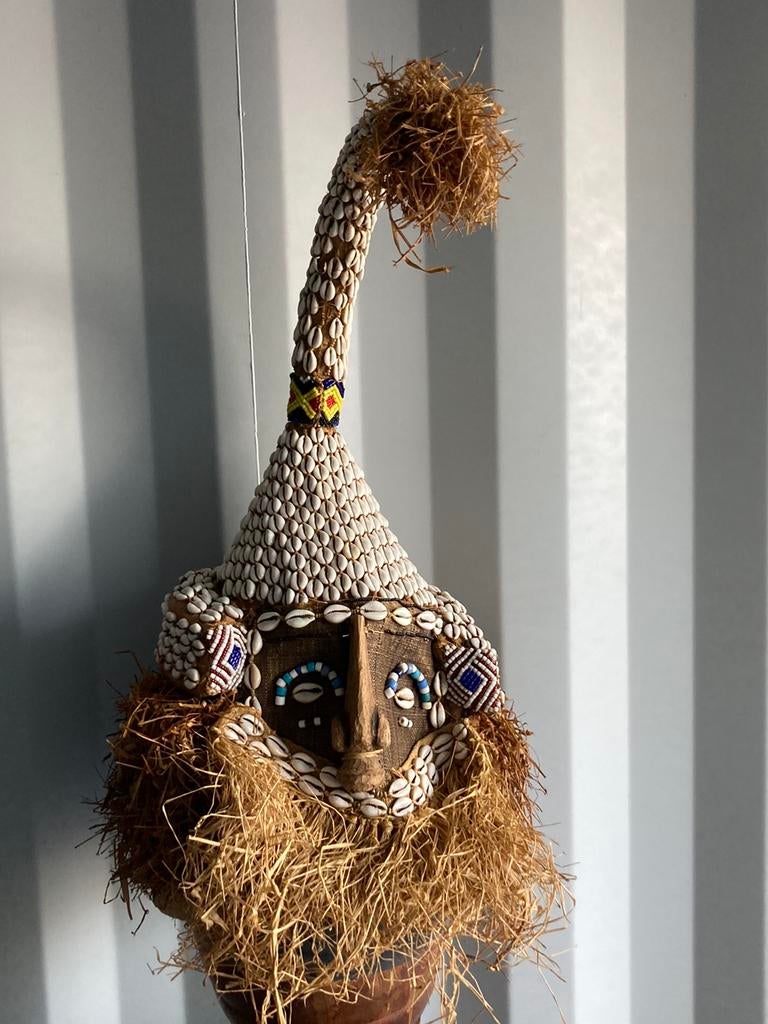 Très beau masque KUBA MUKYEEM, Antiquités & Art, Enlèvement ou Envoi