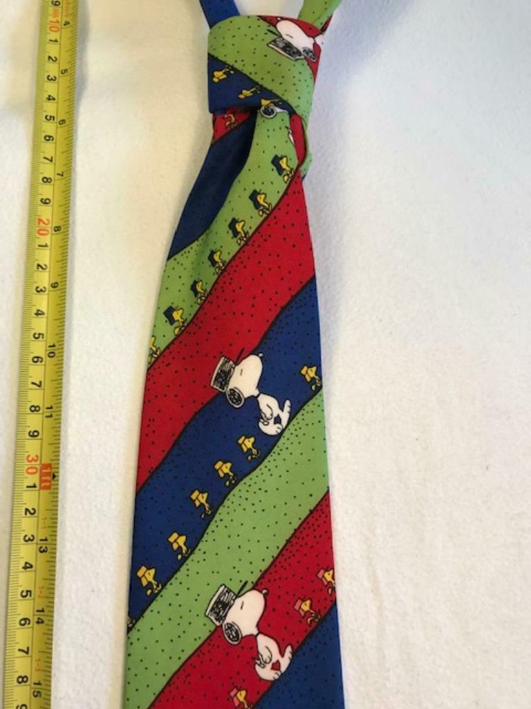 Vintage Peanuts Snoopy Herenstropdas, Ophalen of Verzenden, Gedragen, Overige kleuren, Met patroon