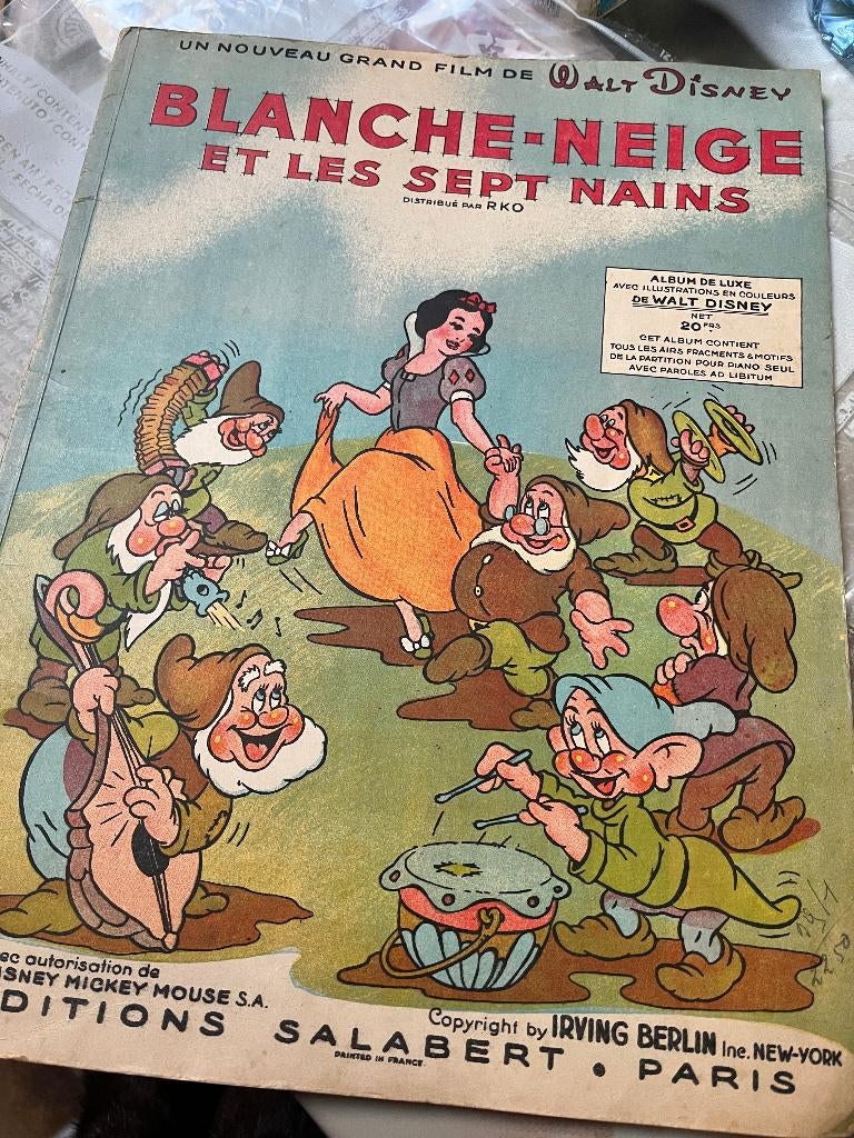 livre de partitions rares pour piano 1938, Enlèvement ou Envoi, Utilisé