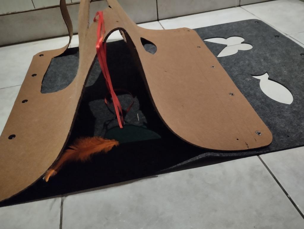 Kattenmat met speeltunnel, Animaux & Accessoires, Jouets pour chats, Enlèvement ou Envoi, Utilisé, Tunnel de jeu