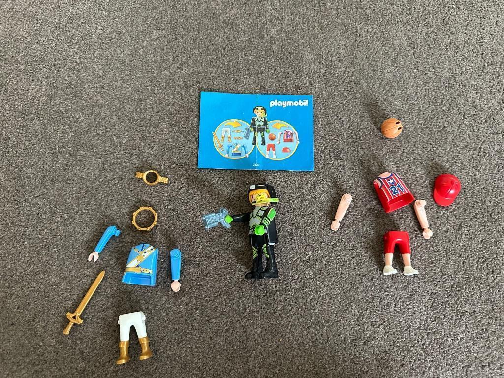 Playmobil 9828 - multiplayer ruimte-agent - koning en basket, Kinderen en Baby's, Speelgoed | Playmobil, Ophalen of Verzenden