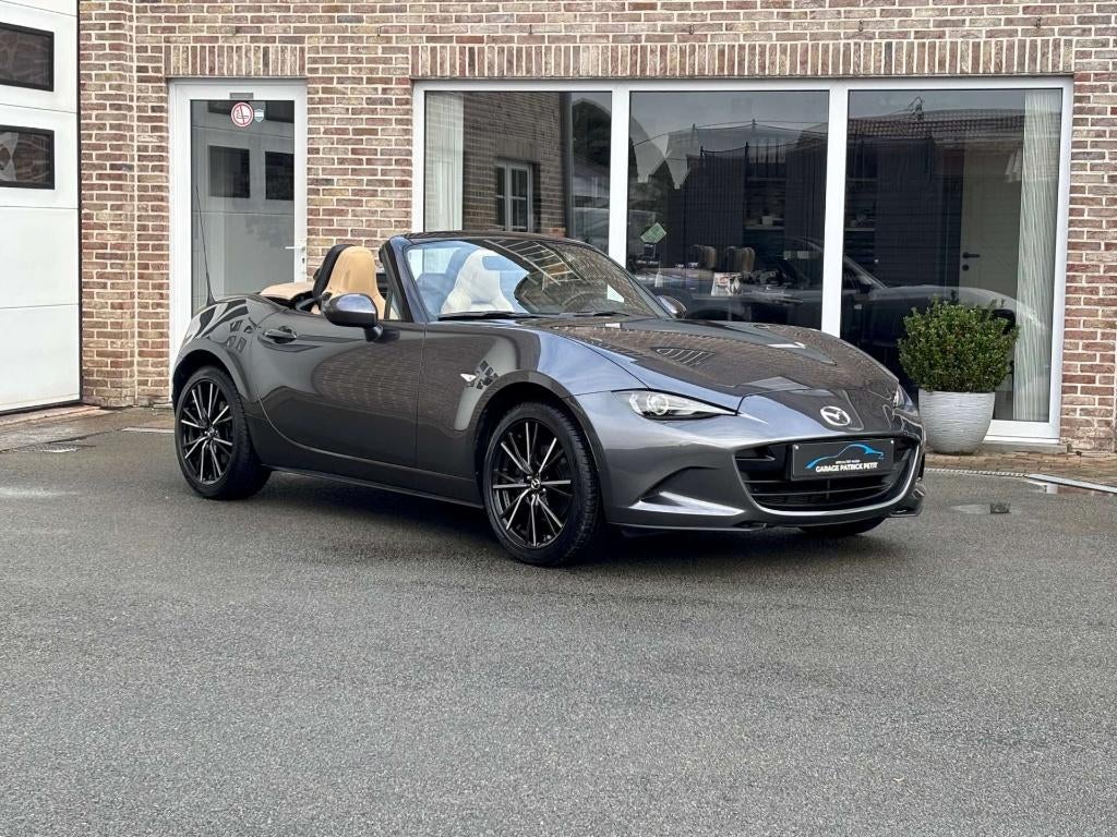 Mazda MX-5 2.0 ND KAZARI / MODEL 2024 / 10000km, Autos, Mazda, Cuir, Argent ou Gris, Entreprise, Boîte manuelle