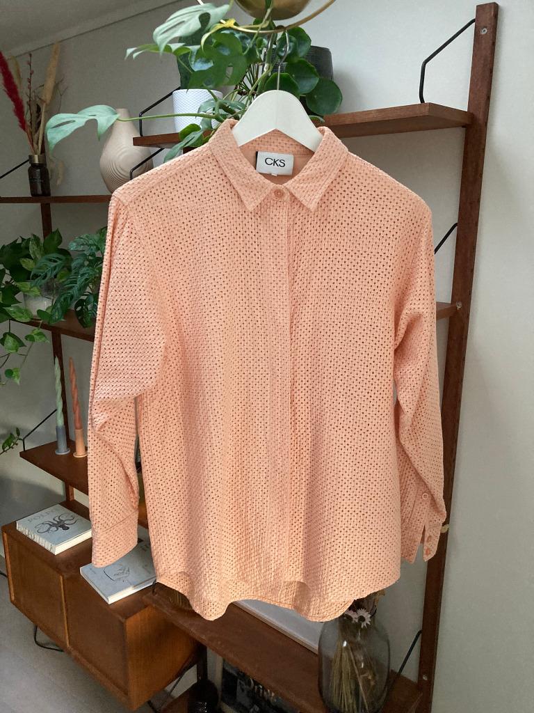 Roze blouse van CKS (Maat S), Kleding | Dames, Ophalen of Verzenden, Zo goed als nieuw, Roze, Maat 36 (S)