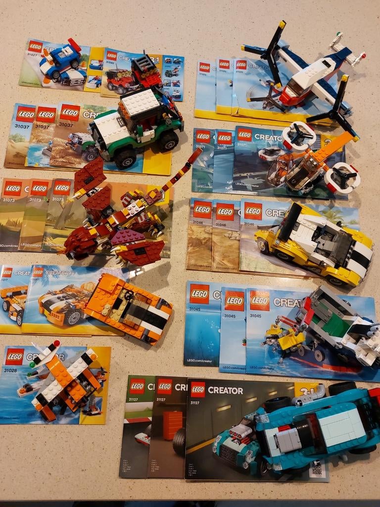 Lego creator (oa 3 in 1) 5 sets!, Kinderen en Baby's, Speelgoed | Duplo en Lego, Zo goed als nieuw, Lego, Ophalen of Verzenden