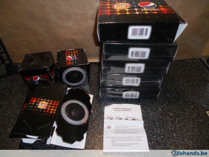 - Lot / Speakers Pepsi -, Audio, Tv en Foto, Luidsprekerboxen, Ophalen of Verzenden, Gebruikt