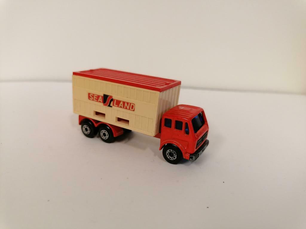 Lesney Matchbox Superfast Mercedes Container Truck Nr 42, Hobby en Vrije tijd, Modelauto's | 1:50, Ophalen of Verzenden, Gebruikt