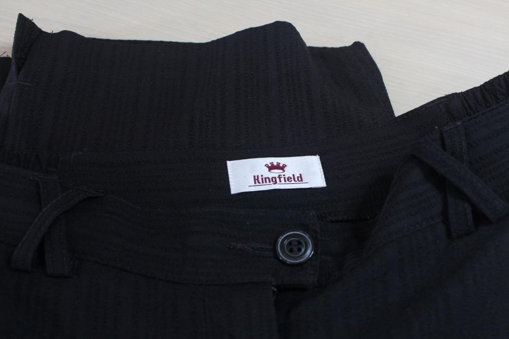Zwarte zomerbroek Kingfield maat M/L, Kleding | Dames, Zwart, Maat 42/44 (L), Ophalen of Verzenden, Gedragen