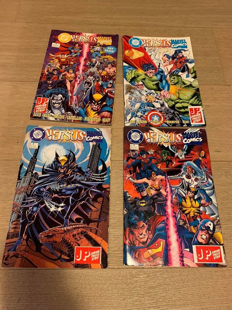 DC versus Marvel Comics 1,2,3 en 9 Nederlands, Ophalen of Verzenden, Zo goed als nieuw