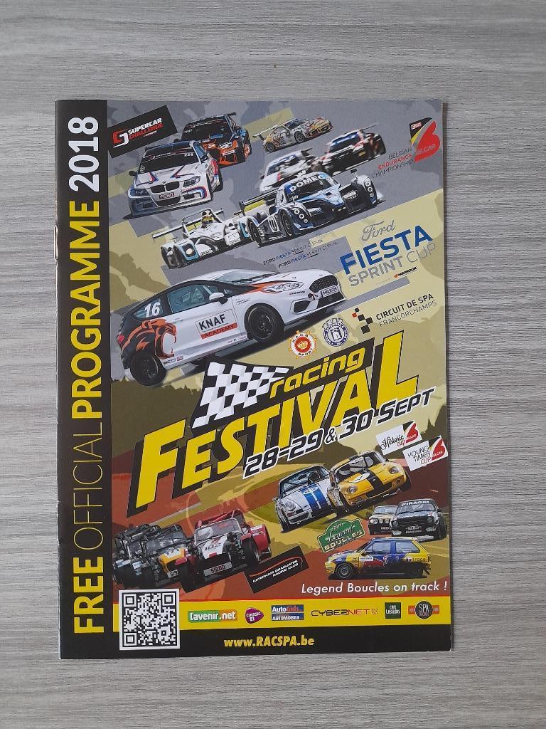 Racing Festival 2018 Spa-Francorchamps - Official Programme, Boeken, Ophalen of Verzenden, Zo goed als nieuw, Overige merken
