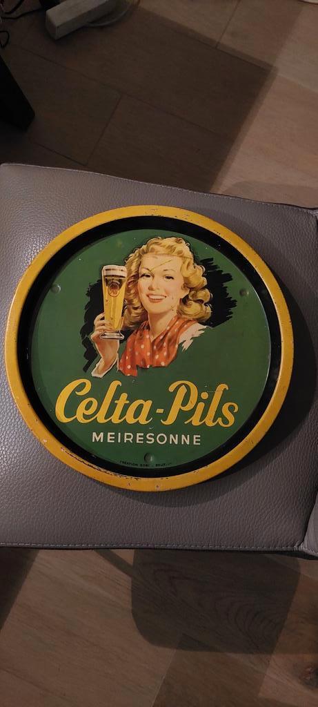 Blik plateau Celta - Pils Meiresonne TERUG te KOOP, Verzamelen, Ophalen of Verzenden, Gebruikt, Gebruiksvoorwerp