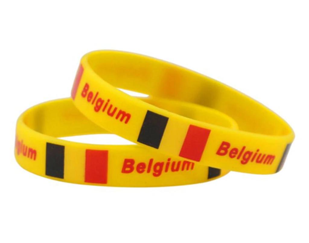 Siliconen armband / polsband Belgium supporter België, Ophalen of Verzenden, Nieuw