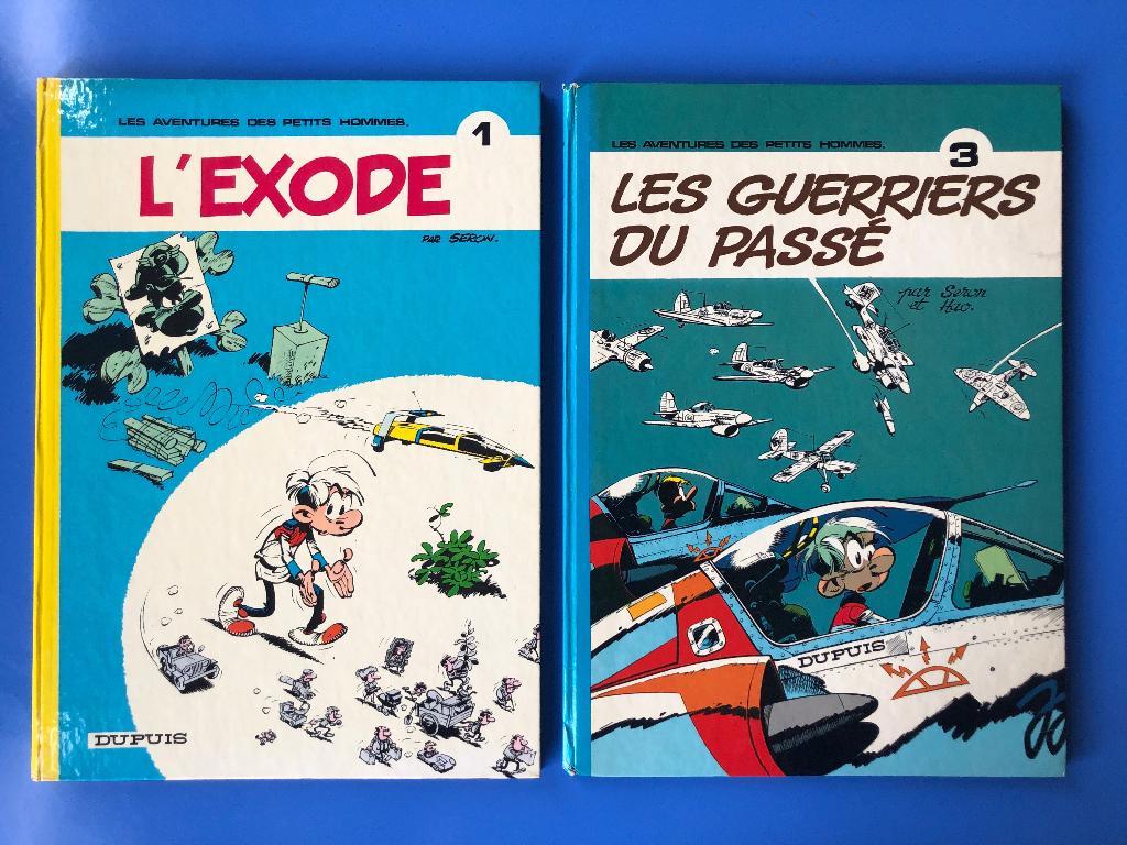 Petits hommes 1 et 3 en EO dos ronds - Seron Dupuis, Livres, BD, Plusieurs BD, Enlèvement, Utilisé, Seron.