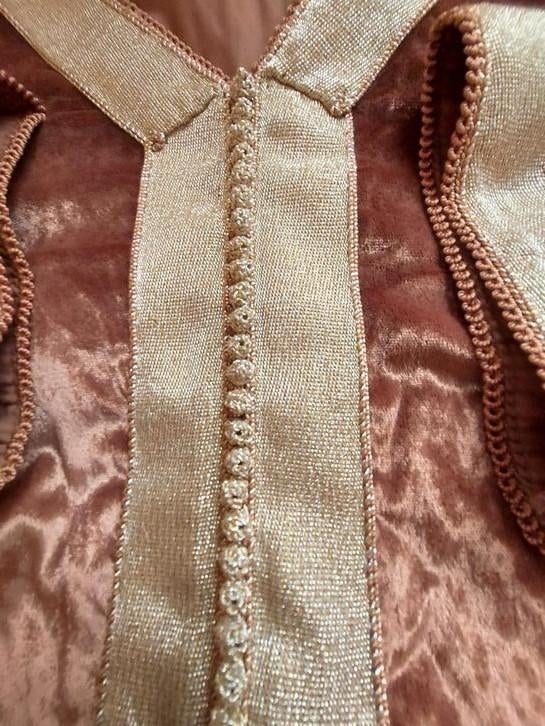 Marokkaanse handgemaakte zandkleurige dievenkaftan, Ophalen of Verzenden, Nieuw