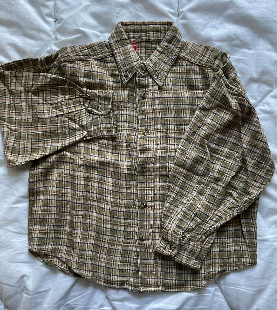 Geruit flanellen hemd maat 116, Ophalen of Verzenden, Nieuw, Overhemd of Blouse