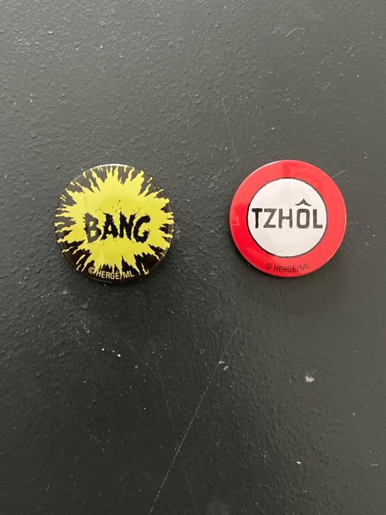 2 épingles extraites des bandes de Tintin, Enlèvement ou Envoi, Tintin, Neuf, Autres types