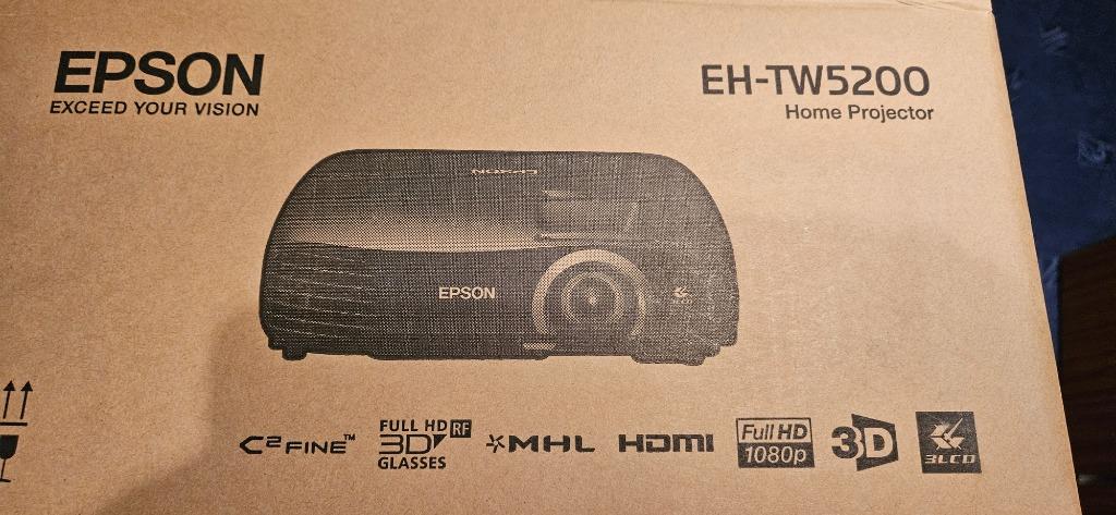 projecteur Epson + ecran, Audio, Tv en Foto, Beamers, Ophalen, Epson, Nieuw, LCD