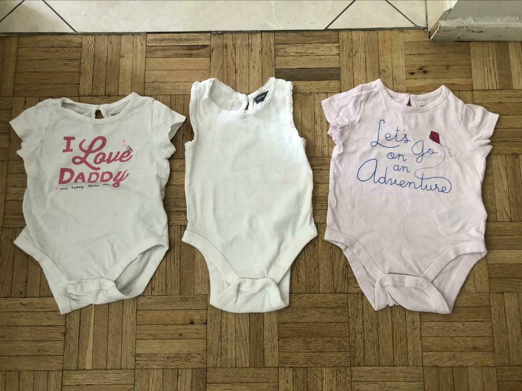 3 Baby Gap rompertjes voor meisjes - 12-18 maanden, Kinderen en Baby's, Gebruikt, Gap