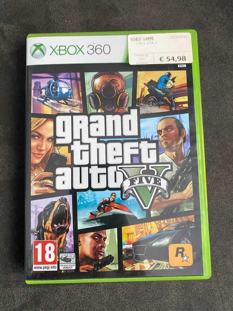 Xbox 360 gta 5, Ophalen of Verzenden, Zo goed als nieuw