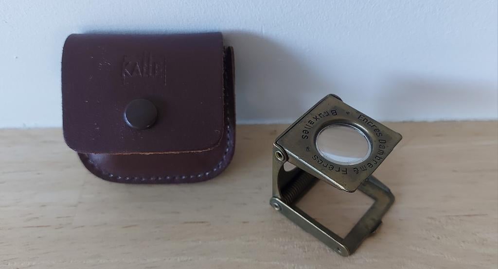 Vintage uitklapbare loep, Diversen, Ophalen of Verzenden, Gebruikt