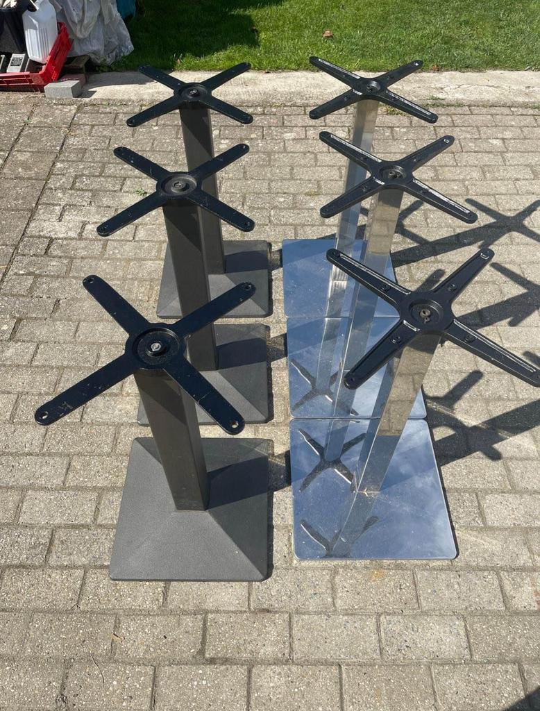 Horeca tafelpoot 6 stuks €25/stuk 72cm hoog, Maison & Meubles, Pièces pour table, Enlèvement ou Envoi, Comme neuf, Pied de table