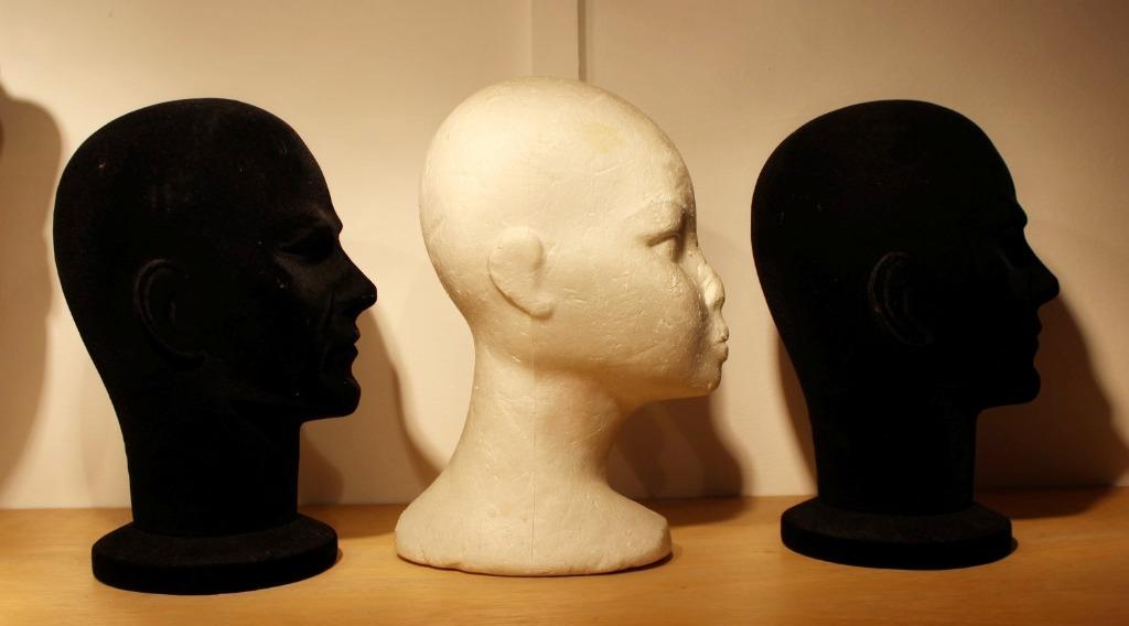 3 têtes de mannequins pour chapeaux ou perruques, Enlèvement ou Envoi