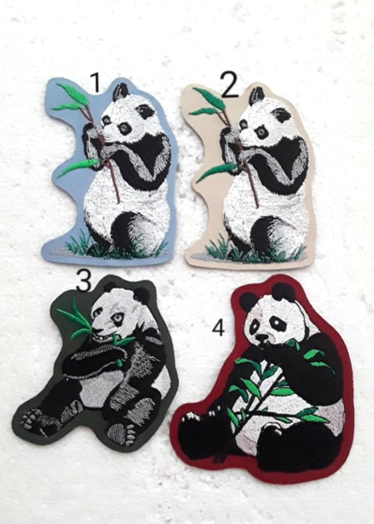 patch , écusson panda , broder , thermocollant ,10,5 /6.5 cm, Enlèvement ou Envoi, Neuf, Autres types
