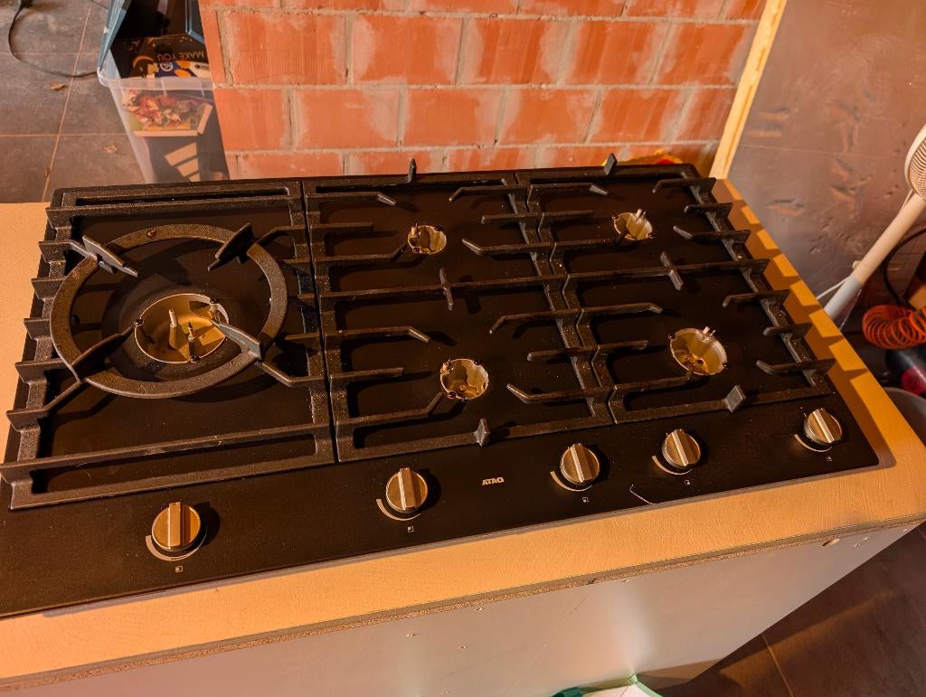Gas kookplaat, Elektronische apparatuur, Fornuizen, Ophalen, Zo goed als nieuw, Gas, 5 kookzones of meer