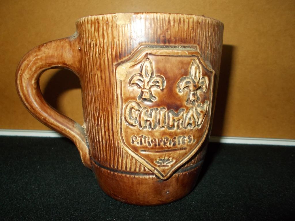 Trappist CHIMAY - pot à bière en céramique 50cl - marron - 3, Collections, Marques de bière, Comme neuf, Verre ou Verres, Autres marques