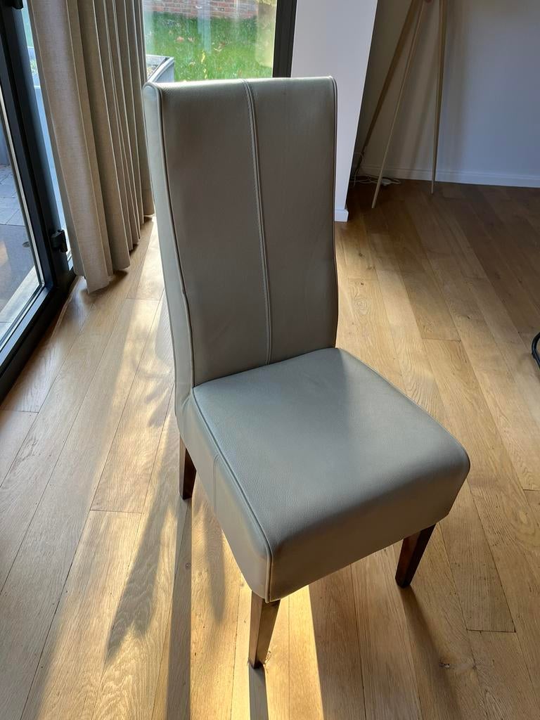 8 Leren stoelen, Huis en Inrichting, Stoelen, Ophalen, Gebruikt, Leer