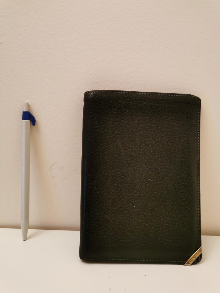 Portefeuille en cuir noir Le Tanneur, Enlèvement, Utilisé, Noir, Cuir