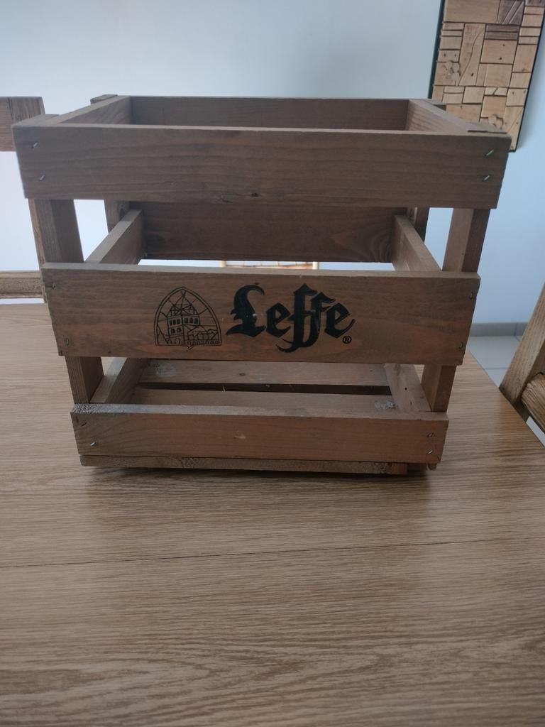 Houten krat Leffe, Ophalen of Verzenden, Zo goed als nieuw