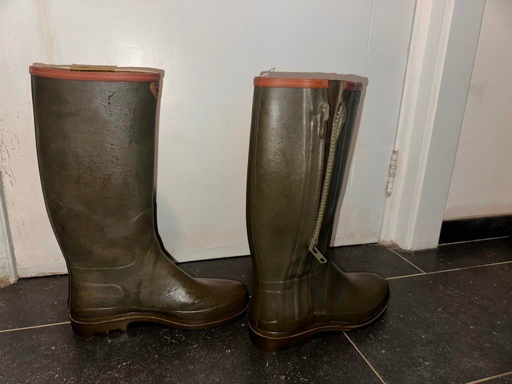 Bottes AIGLE - T 46- quasi neuves !!, Ophalen, Zo goed als nieuw, Laarzen