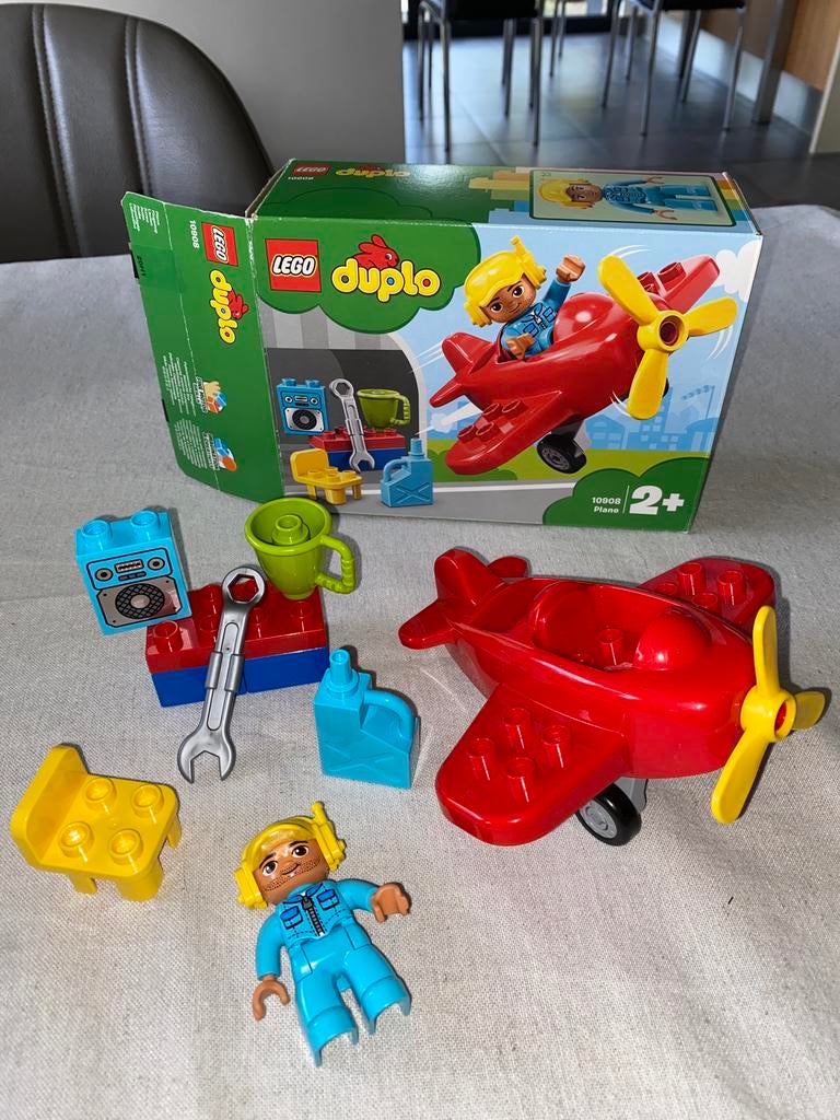 Lego Duplo vliegtuig (10908), Kinderen en Baby's, Speelgoed | Duplo en Lego, Zo goed als nieuw, Duplo, Ophalen of Verzenden