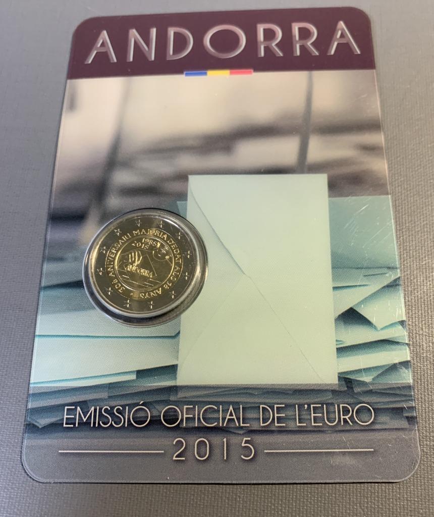 2 euro Andorra 2015 - 30e aniversari del Reconeixement, Enlèvement ou Envoi, Autres pays, 2 euros, Monnaie en vrac