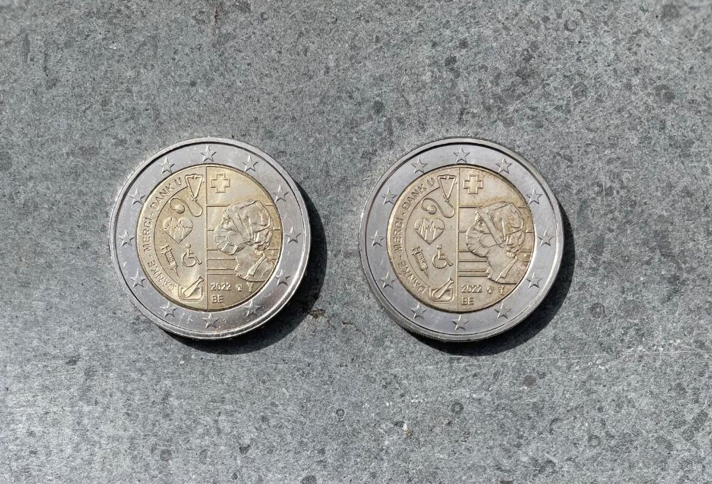 Zeldzame 2€ munten - hulpverleners tijdens de coronapandemie, Postzegels en Munten, Munten | Europa | Euromunten, Ophalen of Verzenden