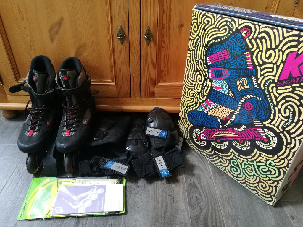 K2 inline skates maat 43 - reflex euro, Ophalen of Verzenden, Gebruikt, Inline skates 4 wielen, K2