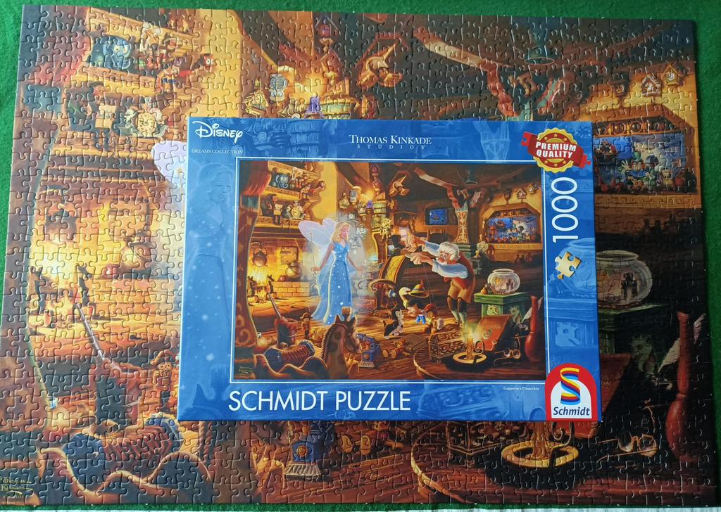 Disneypuzzel Pinokkio - 1000 stukjes, Ophalen of Verzenden, 500 t/m 1500 stukjes, Zo goed als nieuw, Legpuzzel