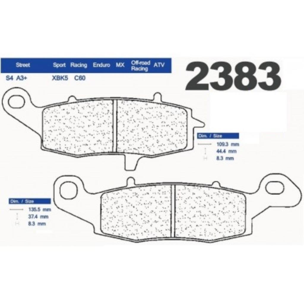 PROMO -54% - Remblokken Carbone Lorraine 2383 A3+, Ophalen of Verzenden, Nieuw