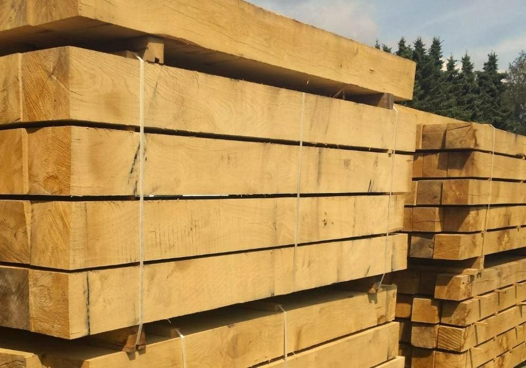 Goedkope eiken balken vanaf € 8.30 /stuk !, Enlèvement, Neuf, 250 cm ou plus, Poutres
