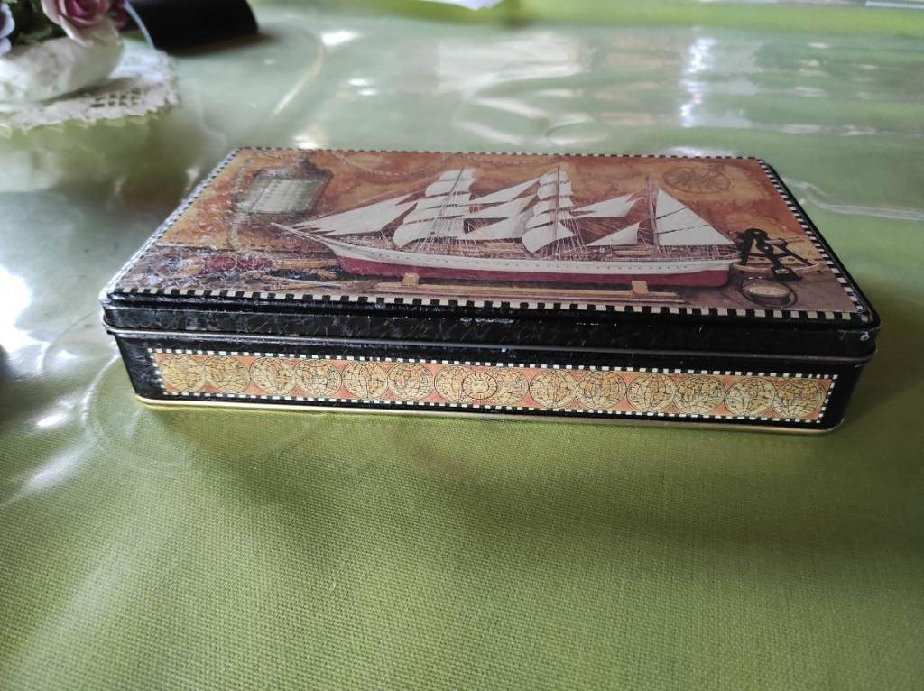 vintage metalen doos: Boot, Ophalen of Verzenden