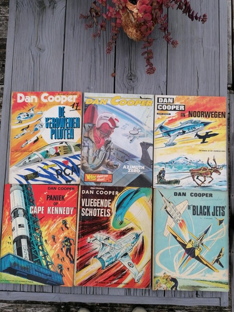 6 strips van 'Dan Cooper', jaren 70, Enlèvement ou Envoi, Utilisé