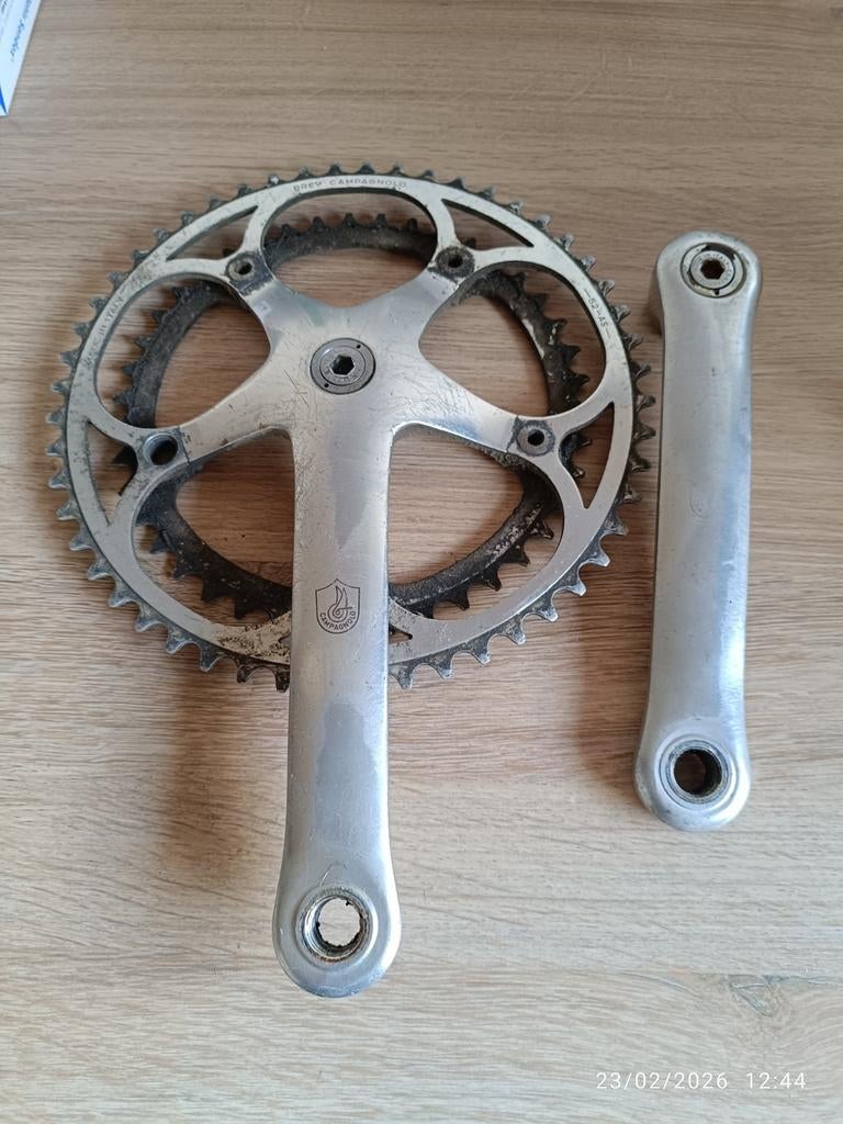 Vintage crankstel van Campagnolo, Fietsen en Brommers, Fietsonderdelen, Ophalen of Verzenden