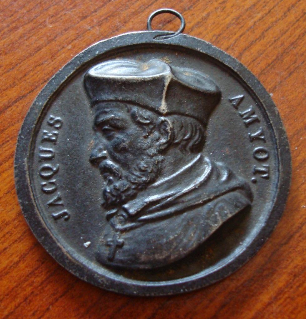 Historiepenning Jacques Amyot (Auxerre), Verzenden, Overige materialen