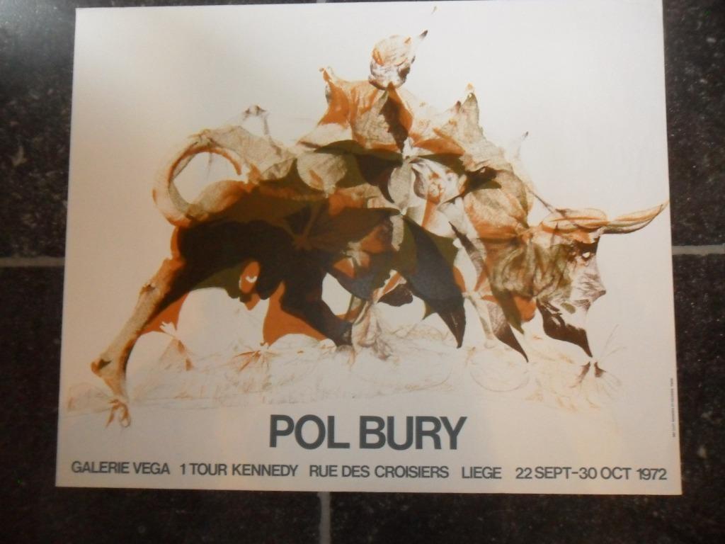 Affiche Litho de Pol Bury (Haine St Pierre 1922-Paris 2005), Enlèvement ou Envoi