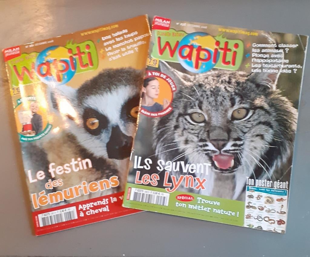 Magasine wapiti numéro 258 et 261 année 2008, Boeken, Ophalen of Verzenden, Gelezen