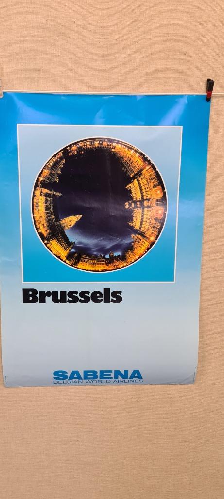sabena affiche brussels, Ophalen of Verzenden
